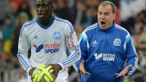 Benjamin Mendy et Marcelo Bielsa en décembre 2014