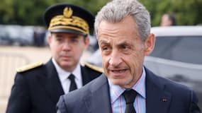 L'ancien président de la République, Nicolas Sarkozy, le 18 juin 2024 à Suresnes dans les Hauts-de-Seine