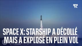 SpaceX: la fusée Starship a réussi son décollage, avant d'exploser en plein vol