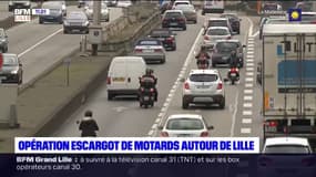 Une manifestation de motards organisée autour de Lille pour légaliser la circulation inter-files