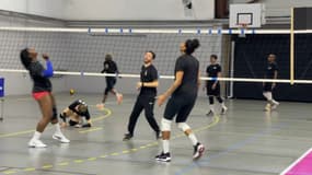 Les joueuses d'Istres Provence Volley à l'entraînement, en février 2023.