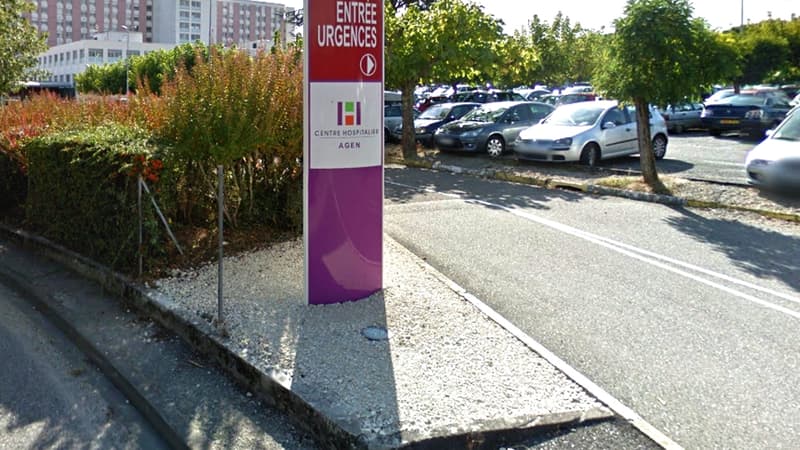 L'entrée des urgences du centre hospitalier Saint-Esprit, à Agen.