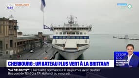Cherbourg: le premier navire au gaz naturel liquéfié de la Brittany Ferries baptisé