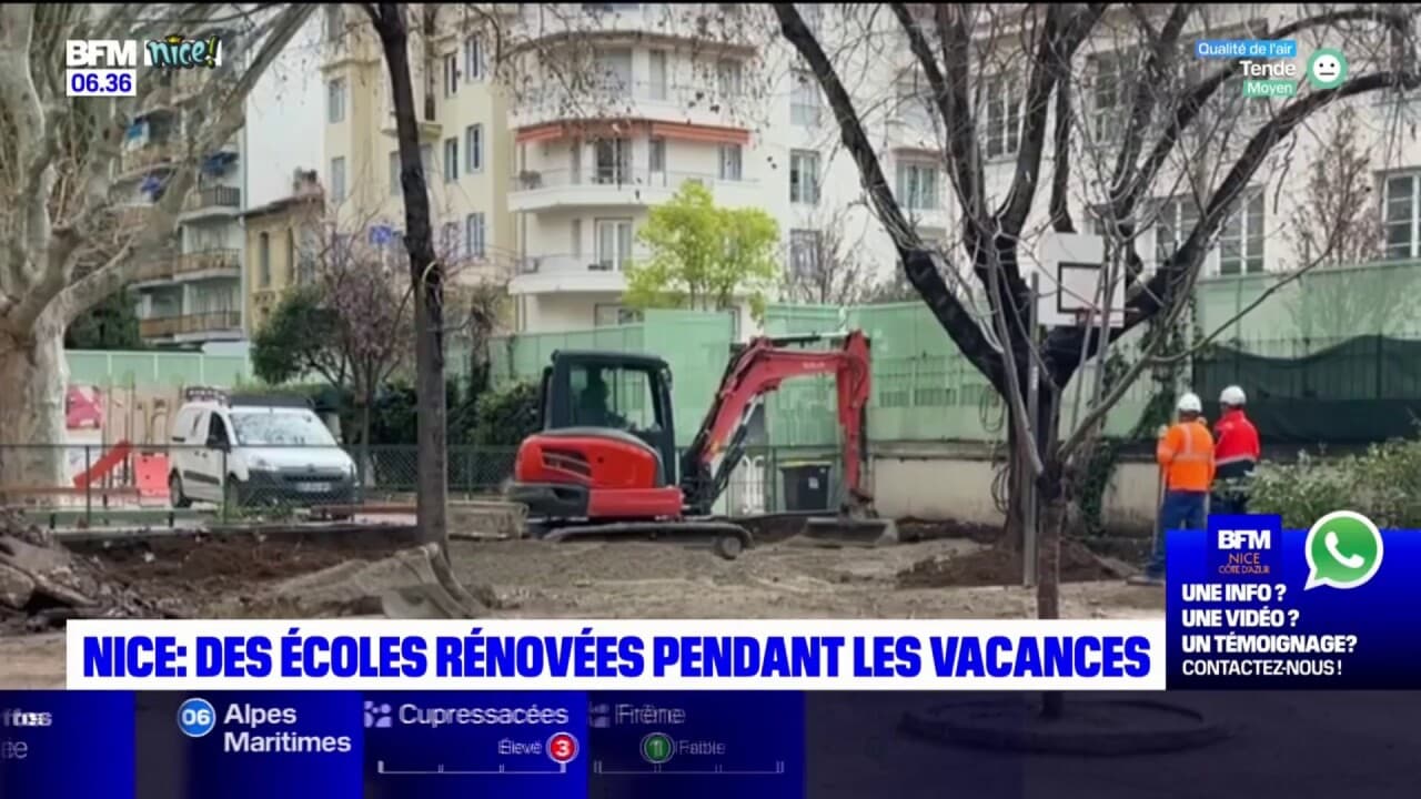 Nice: pendant les vacances scolaires, les écoles subissent des travaux ...