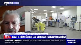 Réintégration des soignants non-vaccinés: "Aujourd'hui, le fonctionnement de l'hôpital n'est pas en jeu", affirme Éric Guyader, directeur général du CHU de Pointe-à-Pitre