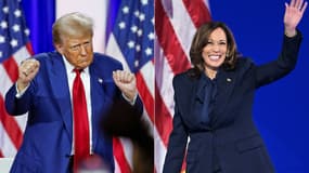 Le candidat républicain Donald Trump et la candidate démocrate Kamala Harris s'affrontent pour la présidence des Etats-Unis