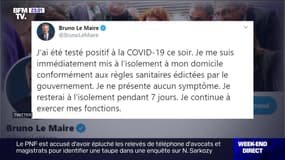 Covid: Bruno Le Maire testé positif (1/2) - 18/09