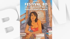 L'affiche originale du festival de BD de Dieppe a fait son retour.