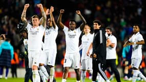 La joie des Madrilènes après leur qualification en finale de Coupe du Roi contre le Barça