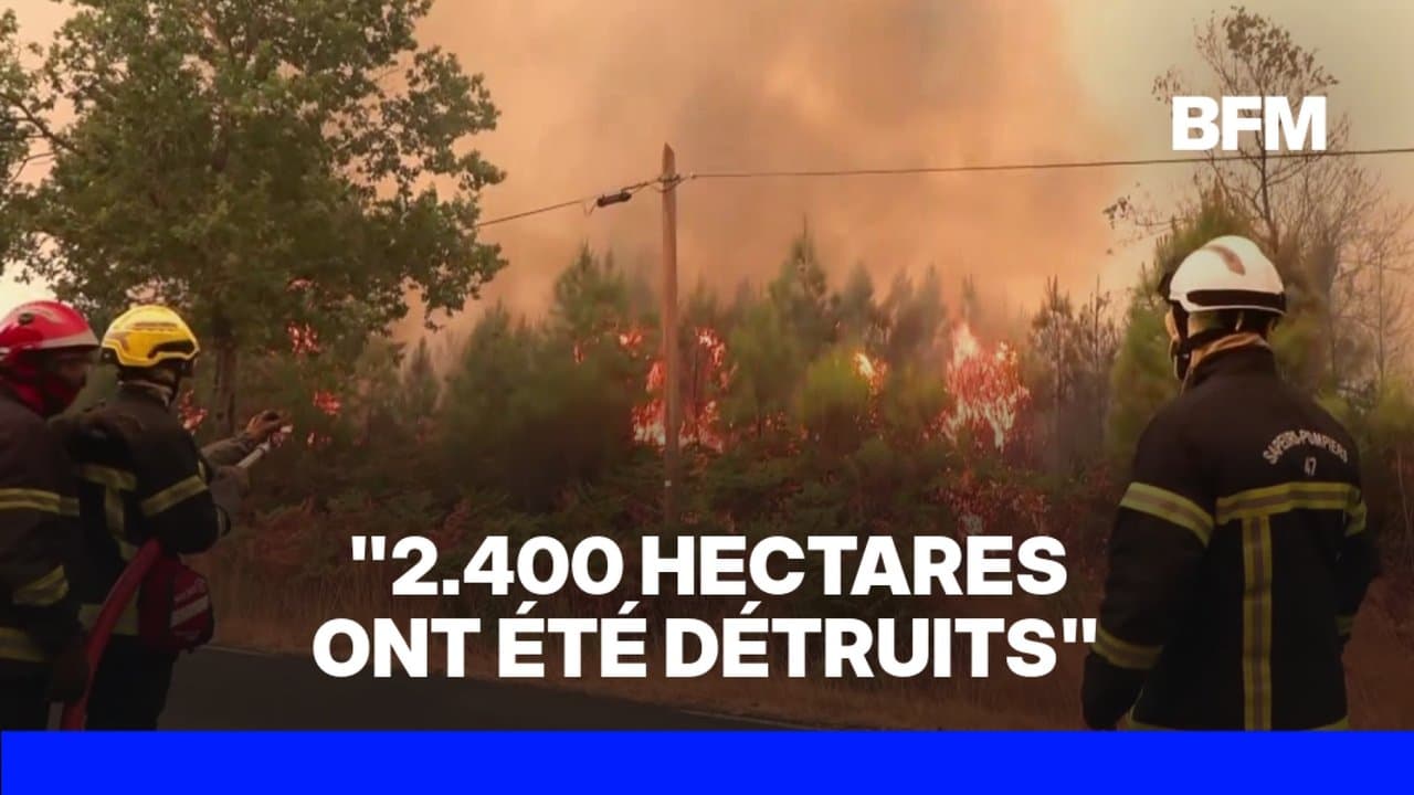 Incendie en Gironde: 8.800 nouvelles personnes évacuées à titre préventif