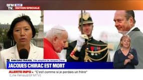 "Il restera un grand homme", réagit Anh Dao Traxel, la fille adoptive de Jacques Chirac