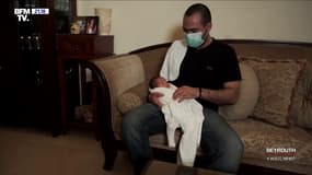 "C'était un accouchement comme au Moyen-Âge": Le petit George est né au moment de l'explosion à Beyrouth, son père raconte