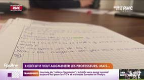 L'exécutif veut augmenter les professeurs, mais... 