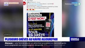 Réforme des retraites: plusieurs grèves au Havre aujourd'hui