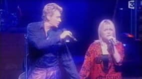 Johnny Hallyday et France Gall, le 15 août 2000, à L'Olympia à Paris