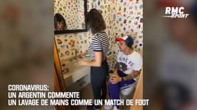 Coronavirus: Un Argentin commente un lavage de mains comme un match de foot
