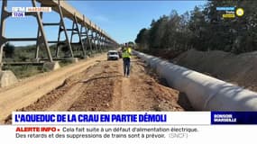 L'aqueduc de La Crau en partie démoli en raison du risque pour les habitants