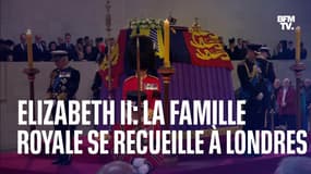 Elizabeth II: la famille royale se recueille à Westminster Hall