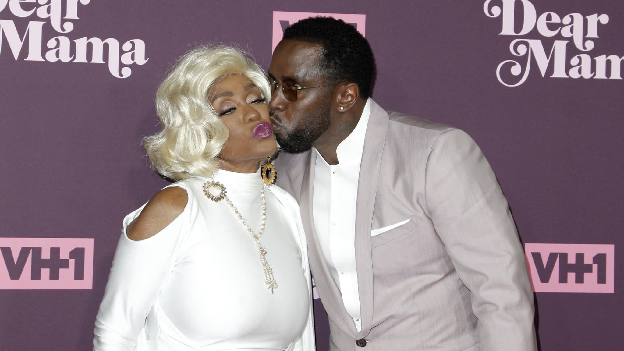 P. Diddy et sa mère Janice Combs, lors d'un événement à Los Angeles, le 3 mai 2018.