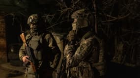 Des soldats ukrainiens de la 5e brigade d'assaut près de la ville de Chasiv Yar, dans la région de Donetsk, le 28 mars 2024 (photo d'illustration)