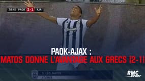 PAOK - Ajax : La tête de Matos qui donne l'avantage aux Grecs (2-1)