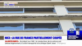 Nice: des travaux sont à prévoir alors que des morceaux de façade se sont détachés d'un immeuble