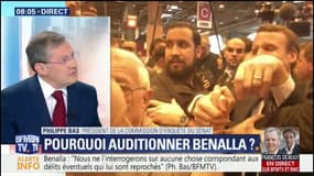Benalla: Philippe Bas assure ne pas vouloir l'interroger sur les "choses correspondant aux délits éventuels"