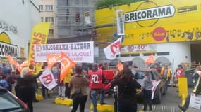 Manifestation des salariés de Bricorama - Témoins BFMTV