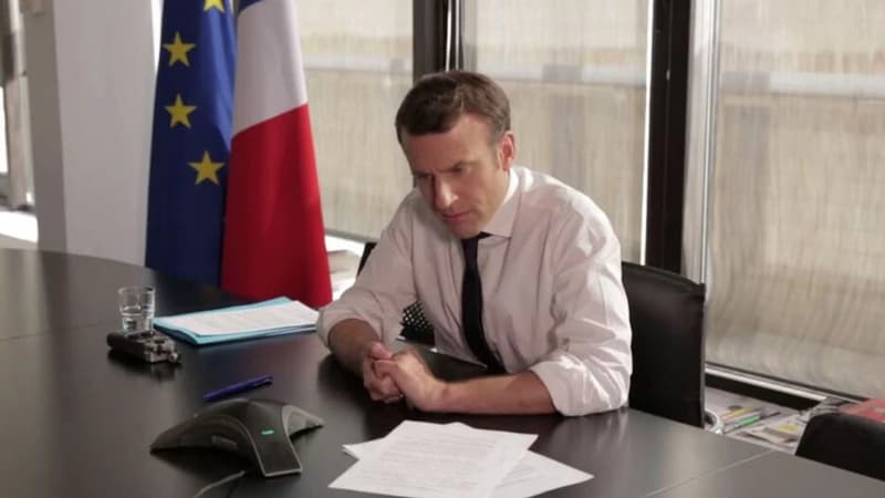 Capture d'écran du compte Facebook d'Emmanuel Macron le 20 avril 2017