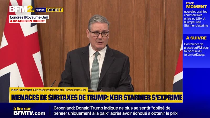 Groenland: Keir Starmer assure qu'"une guerre commerciale n'est dans l'intérêt de personne"