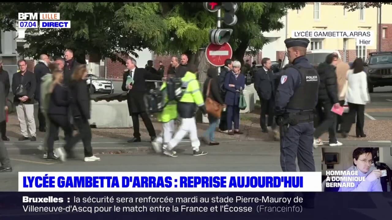 Enseignant Tué à Arras Les Cours Reprennent Au Lycée Gambetta