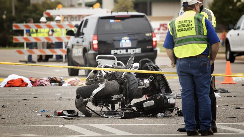 La voiture a foncé dans la foule, le 24 octobre 2015, dans l'Oklahoma. 