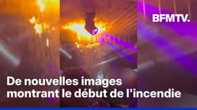 DOCUMENT BFMTV - Crans-Montana: de nouvelles images d'un client montrent le début de l'incendie