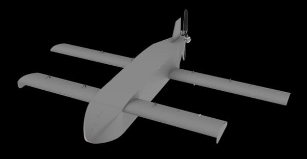Maquette du drone Scythe.