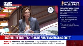 Budget: "Censurer, c'est repousser les débats", affirme Amélie de Montchalin, ministre de l'Action et des Comptes publics