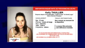 Kelly, 21 ans, a disparu le 25 juillet dernier