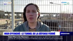 Mur effondré: le tunnel de La Défense toujours fermé ce vendredi