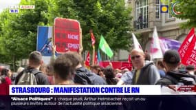 Strasbourg: une manifestation contre le RN