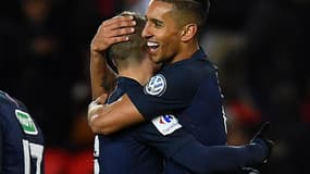 La joie de Marquinhos avec Verratti