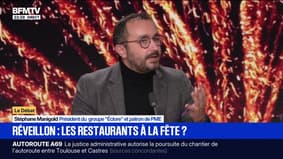 Réveillon du Nouvel An: “Le menu le plus cher dans le groupe est à 420€ par personne”, détaille Stéphane Manigold, président du groupe “Éclore” 