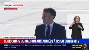 Emmanuel Macron est à la base aérienne d'Istres pour ses vœux aux armées