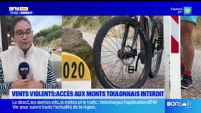 Les accès aux monts toulonnais fermés à cause des vents violents et des forts risques d'incendie