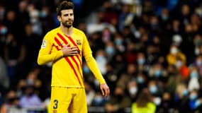 Gerard Piqué avec le Barça, le 20 mars 2022