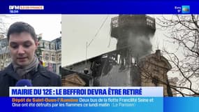 Incendie à la mairie du 12e: le beffroi menace de s’effondrer, sa dépose préconisée