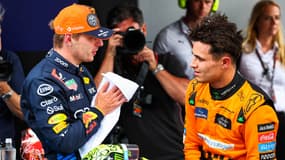 Max Verstappen et Lando Norris, à Barcelone le 22 juin 2024