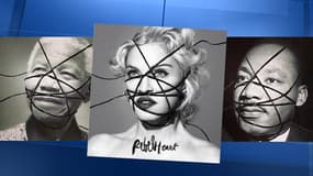 Madonna a fiat des photos montages de grandes célébrités pour la promotion de son nouvel album. 