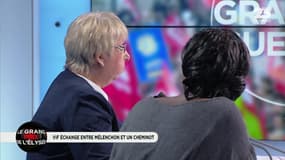 Le Grand Prix de l'Elysée: Vif échange entre Jean-Luc Mélenchon et un cheminot - 27/01