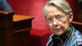 La Première ministre Elisabeth Borne à l'Assemblée nationale le 28 février 2023