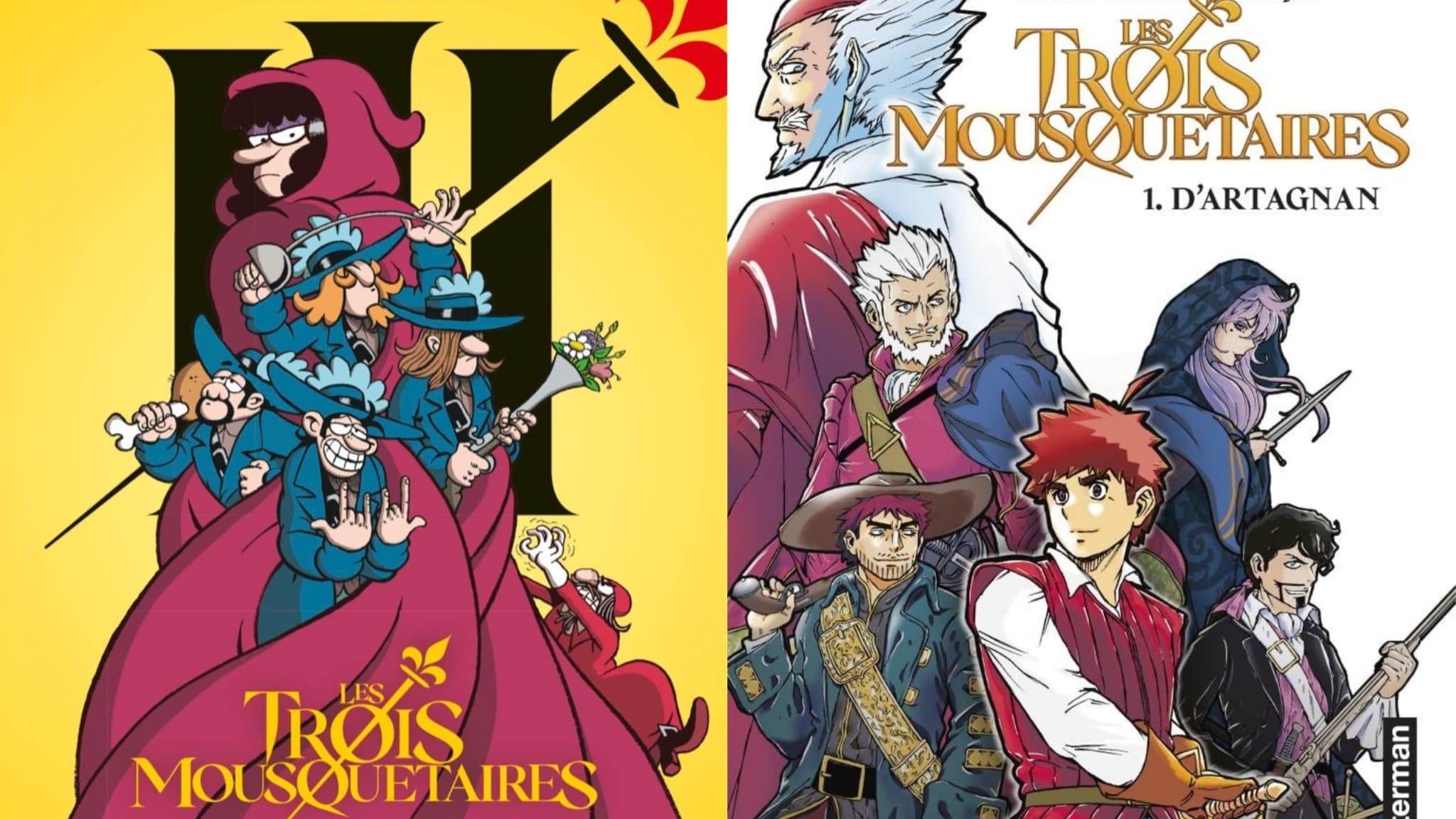 Les deux BD inspirées du film "Les Trois Mousquetaires" publiées aux éditions Casterman