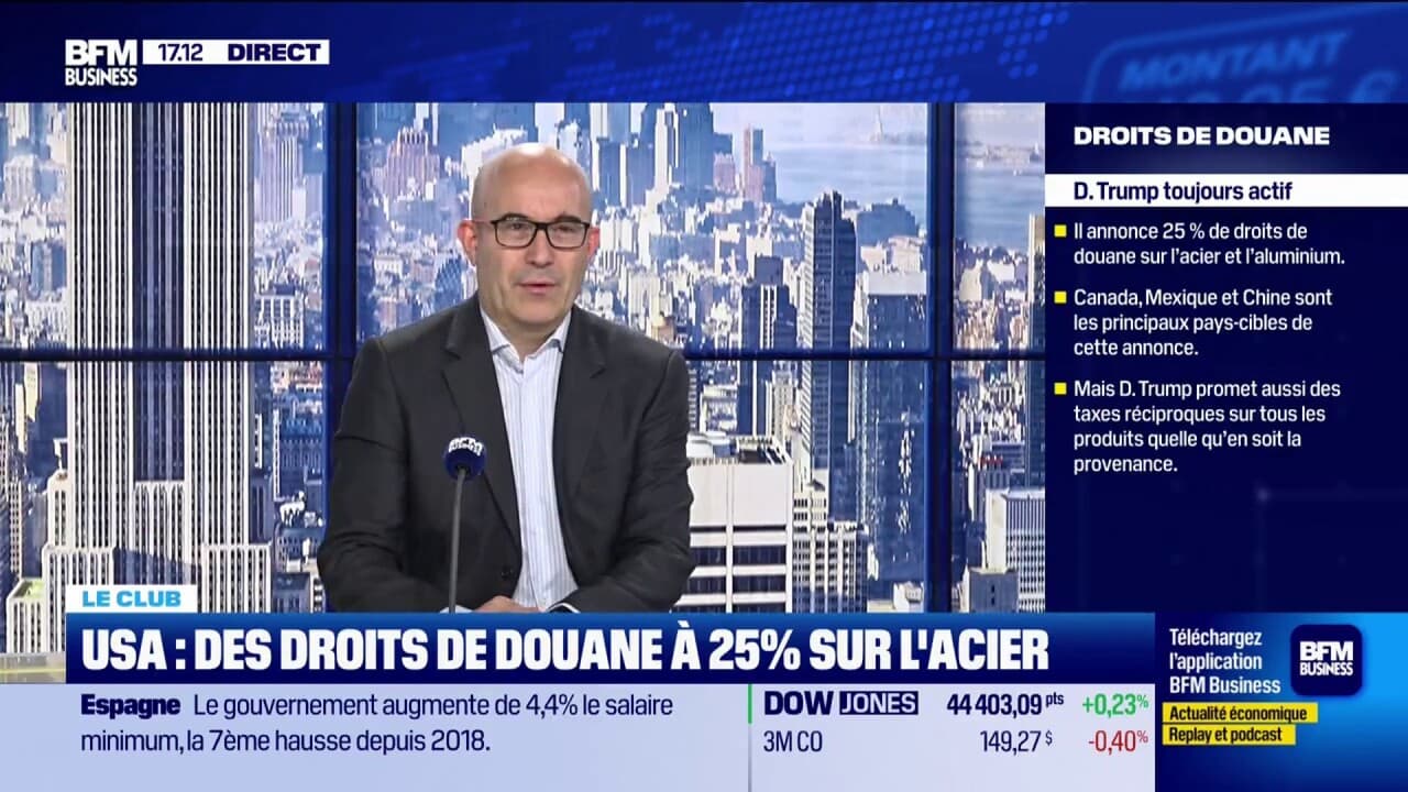 USA : des droits de douane à 25% sur l'acier
